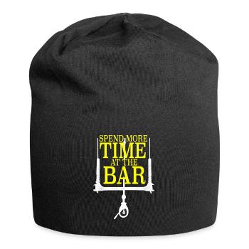 Spend more time at the bar - Jersey Beanie - black - Front