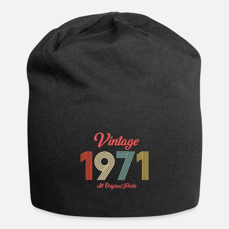 1971 - Bonnet en jersey - noir