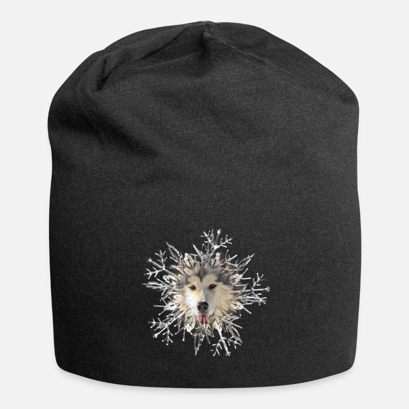 Malamute Crystal - Jersey Beanie - black