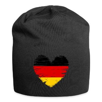 Drapeau drapeau drapeau de l’Allemagne - Bonnet en jersey - noir - Devant
