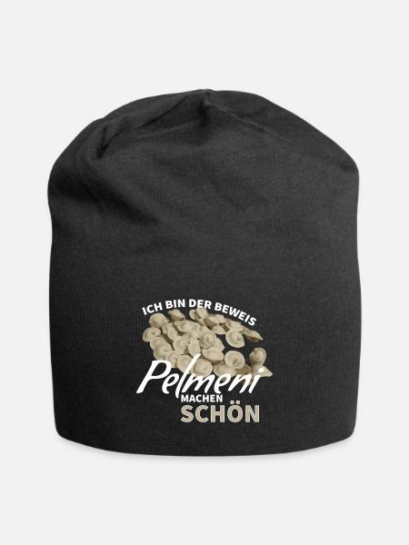 Pelmeni machen schön Geschenk - Jersey-Beanie - Schwarz