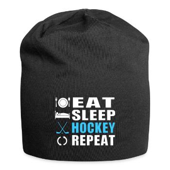 Patin de rondelle de répétition Eat Sleep Hockey - Bonnet en jersey - noir - Devant