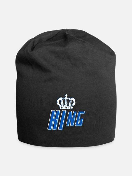König König der Liebe - Jersey-Beanie - Schwarz