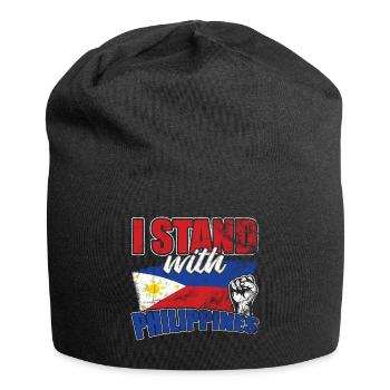 PHILIPPINEN - Jersey-Beanie - Schwarz - Vorne