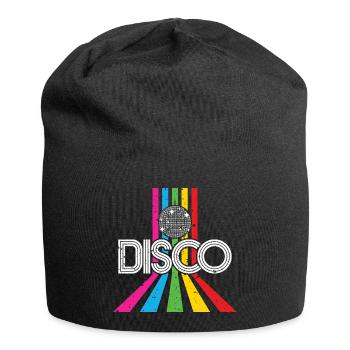 Disco 80's party retro 80's disco gift - Jersey Beanie - black - Front