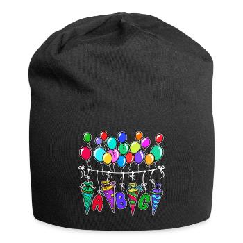 Balloon School Bag School Start School Sugar Bag - Jersey Beanie - black - Front