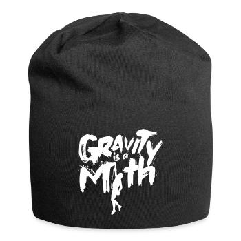 Schwerkraft ist ein Mythos Klettern Kletterer - Jersey-Beanie - Schwarz - Vorne