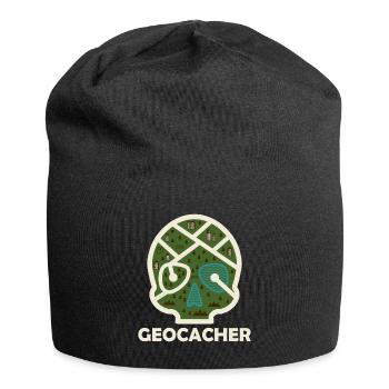 Géocaching géocaching - Bonnet en jersey - noir - Devant