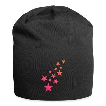 Astérisque motif décoration - Bonnet en jersey - noir - Devant