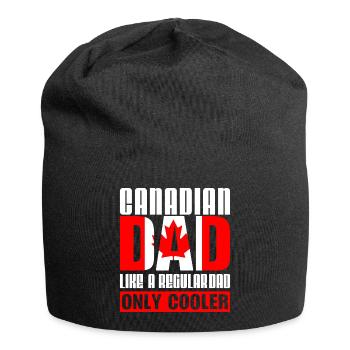 Père papa Canadien cool Canada - Bonnet en jersey - noir - Devant