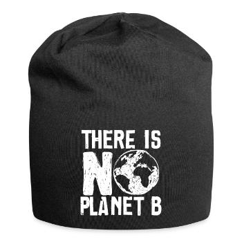 Kein Planet B Klimawandel Erwärmung - Jersey-Beanie - Schwarz - Vorne