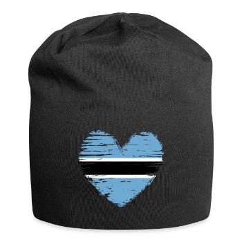 Drapeau drapeau du Botswana - Bonnet en jersey - noir - Devant