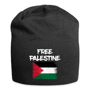 free palestine palestine - Bonnet en jersey - noir - Devant