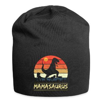Mamasaurus - Retro! - Jersey-Beanie - Schwarz - Vorne