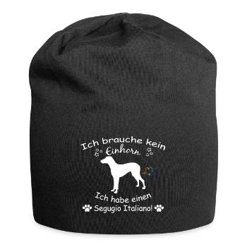 Segugio Italiano Hund - Segugio Italiano - Jersey-Beanie - Schwarz - Vorne
