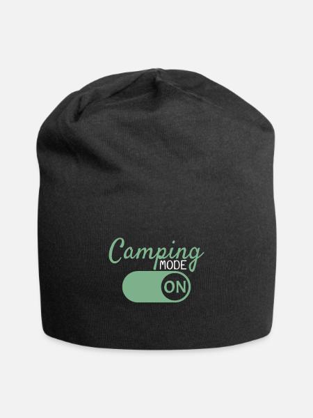 Camping Mode On - Jersey-Beanie - Schwarz