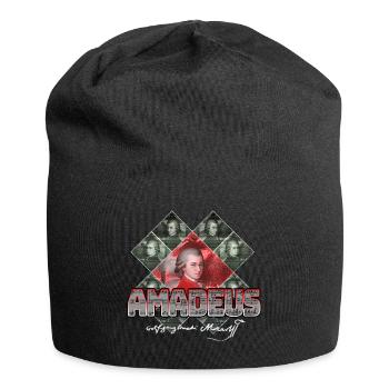 Mozart Pop Art | Wolfgang Amadeus Mozart Gift - Jersey Beanie - black - Front
