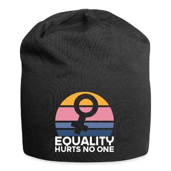 Feministin Feminismus Emanzipation Geschenk - Jersey-Beanie - Schwarz - Vorne