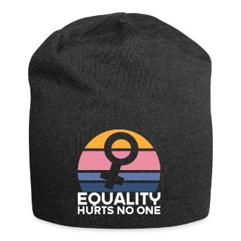 Feminist Feminism Emancipation Gift - Jersey Beanie - charcoal grey - Front