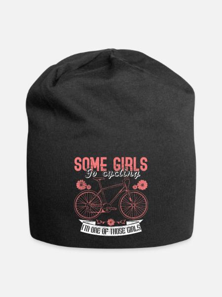 Fahrrad Stadtrad Sportler Geschenkidee - Jersey-Beanie - Schwarz