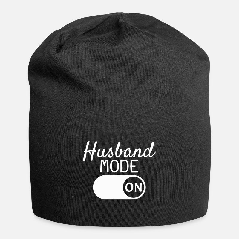Ehemann - Jersey-Beanie - Schwarz