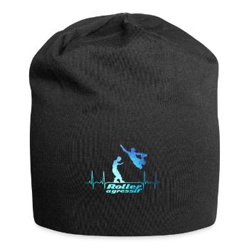 Roller aggressiv heartbeat - Jersey-Beanie - Schwarz - Vorne