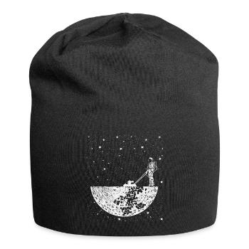Rasen mähen Astronaut - Jersey-Beanie - Schwarz - Vorne