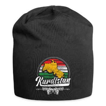 Kurdistan Freiheit Geschenkidee - Jersey-Beanie - Schwarz - Vorne