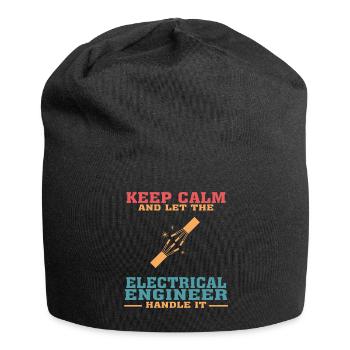 Lustiges Elektrotechnik-Zitat für Elektrotechnik - Jersey-Beanie - Schwarz - Vorne