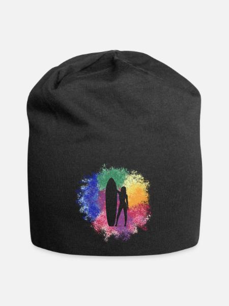 Surfergirl - Jersey-Beanie - Schwarz