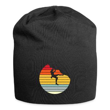 Climbing Vintage Retro - Jersey Beanie - black - Front