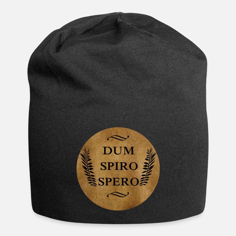 Dum spiro spero - Jersey-Beanie - Schwarz