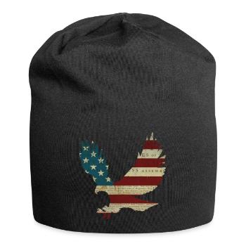 Aigle à tête blanche Amérique - Bonnet en jersey - noir - Devant