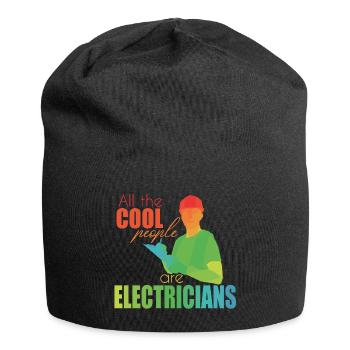 Électriciens - Bonnet en jersey - noir - Devant