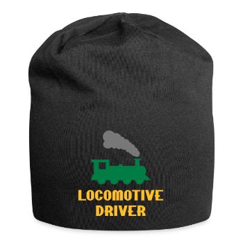 Conducteur de locomotive (locomotive à vapeur) - Bonnet en jersey - noir - Devant