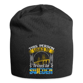 Schweden Herkunft - Jersey-Beanie - Schwarz - Vorne