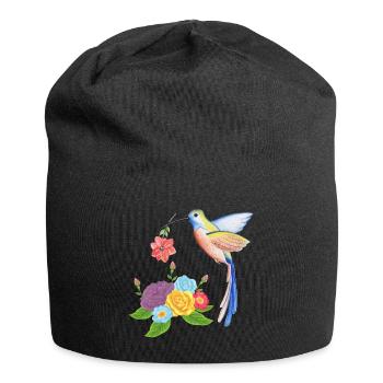 Nid de colibri - Bonnet en jersey - noir - Devant