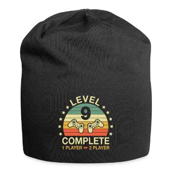 Level 9 Complete Gamer 9 Anniversary Wedding Anniversary - Jersey Beanie - black - Front