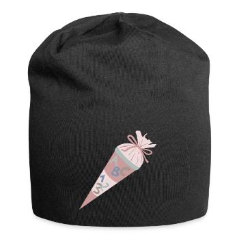School bag Pink - Jersey Beanie - black - Front