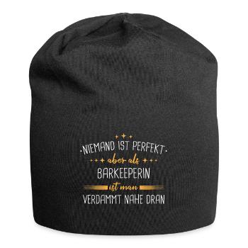 Barkeeper Kellner Barfrau Alkohol Cocktail Spruch - Jersey-Beanie - Schwarz - Vorne