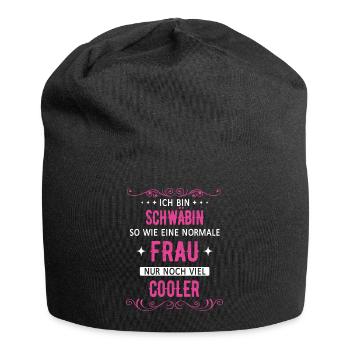 Schwaben Schwabe Schwaben Oberschwaben - Jersey-Beanie - Schwarz - Vorne