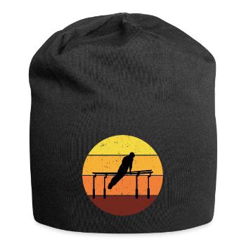 Artistic Gymnastics Parallel Bars Gymnast Vintage - Jersey Beanie - black - Front