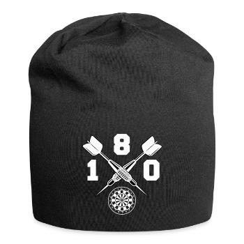 Darts 180 Dart Darten Dartsport Geschenk - Jersey-Beanie - Schwarz - Vorne