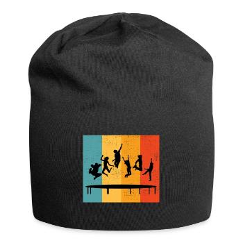 Trampoline Park Jumping Aire de jeux intérieure Vintage - Bonnet en jersey - noir - Devant
