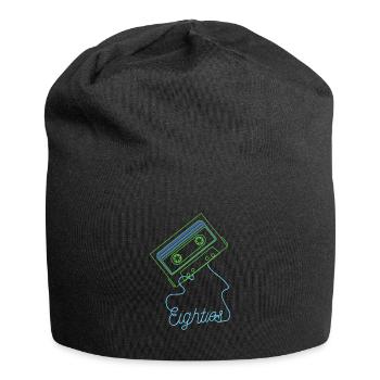 Eighties Cassette Tape 80s Retro - Jersey Beanie - black - Front