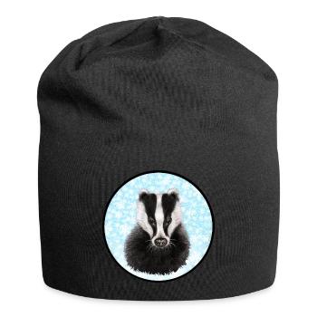 Blaireau/Blaireau dans la neige - Bonnet en jersey - noir - Devant