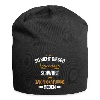 Schwaben Schwabe Schwaben Oberschwaben - Jersey-Beanie - Schwarz - Vorne