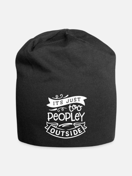 Antisocial - Viel zu menschlich - neg - Jersey-Beanie - Schwarz