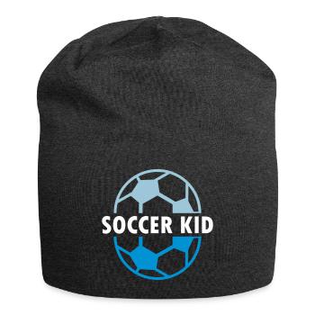 Soccer kid (zwei Fußballhälften) - Jersey-Beanie - Anthrazit - Vorne