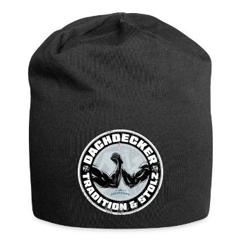Dachdecker Shirt Tradition und Stolz - Jersey-Beanie - Schwarz - Vorne